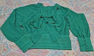Madame - Tie Up Neck, Puff Sleeves style Top