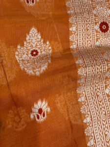 Orange Banarasi Saree