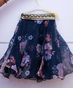 Floral One-Shoulder Top and skirt