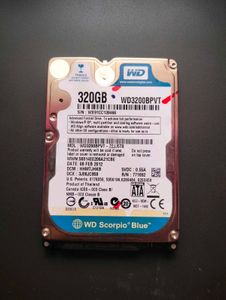 WD Scorpio Blue 320GB HDD with enclosure