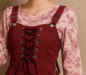 Cute Maroon Lace-Up Mini Dress