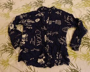 Blue Printed Shirt