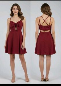 Red Cutout Mini Dress