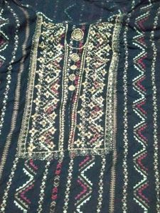 Embroidered short kurti (twice used)