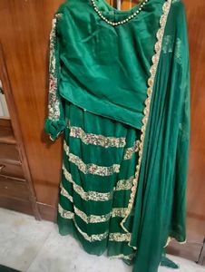 Crop Top With Skirt And Duppatta