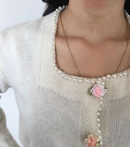 Floral Pearl Cardigan