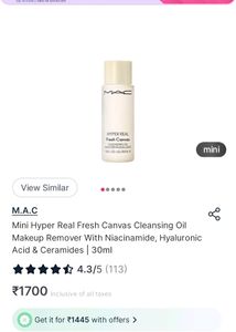 Mac Fresh Canvas Cleansing Oil