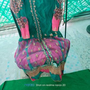 Beautiful Teal &amp; Pink Dupatta