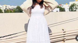 White Sundress with Eyelet Details