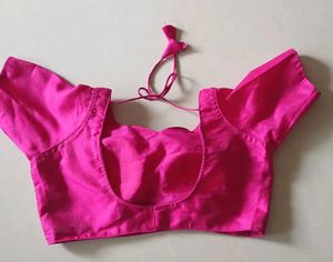 Hot Pink Padded Blouse @Rs.150