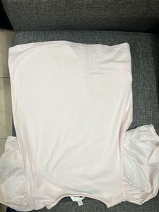 COS Pink Puff Sleeve Top - Size M