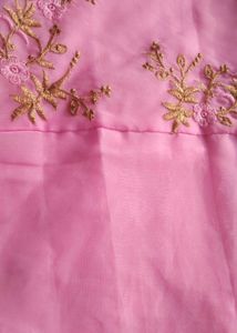 Elegant Pink Kurta with Embroidery
