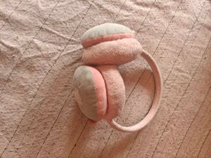 Pink &amp; Grey Earmuffs