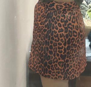Utbanic Animal Print Mini Skirt