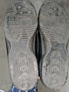 Campus Black School Shoes UK 6 size