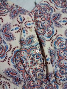 Paisley Sleeveless Short Jump Suit