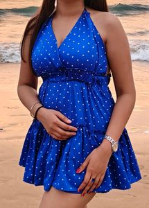 Blue Polka Dot Dress