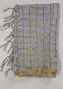 Dupatta Gray And Golden