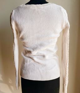 GAP Cable Knit White Sweater