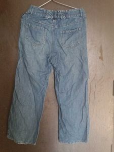 Wide Leg Denim Jeans