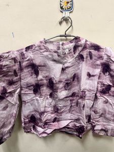 Stylish Purple Crop Top Women