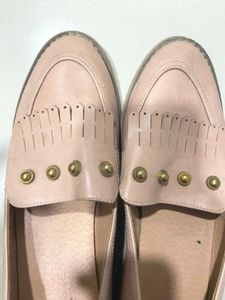 Nude Loafer Studded