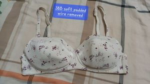 Floral Padded bra..wire removed