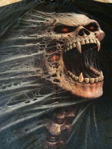 Skull  spiral vintage y2k tshirt