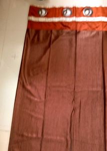 Brown Curtains 9ft -set Of 12