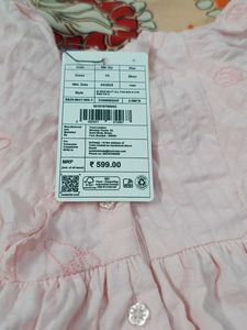 HOP Pink Embroidered Dress