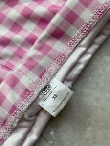 Checked High Waisted Flared Pants