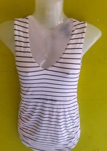 WHITE STRIPPED BODYCON