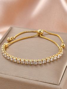 Rose Gold & Crystal Tennis Bracelet