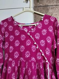 Elegant Floral Print Kurta