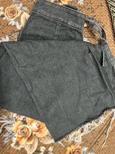 Charcoal Black Flared Jeans