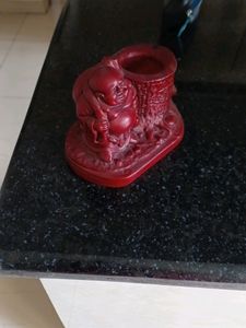 Laughing Buddha With Pen Stand