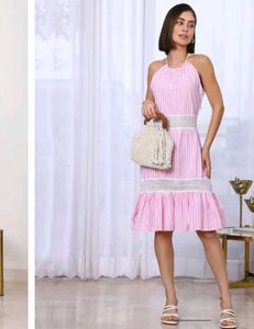 Striped Halter Dress