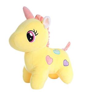 Cute Yellow & Pink Unicorn Plush Toy