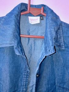 Denim Button-Down Shirt