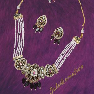 New Kundan Chokor Set Black