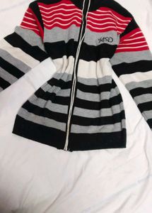 Striped Zip-Up Jacket