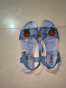 Denim Rose Sandals🌹