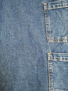 Blue Denim Cargo Pants