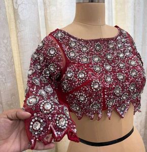 Bollywood Designer Embellished Red Blouse