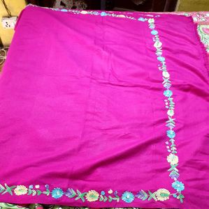 Elegant Embroidered Winter Shawl