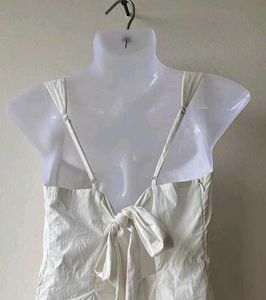 White Sundress with Tie Back