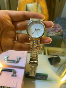 Sonata Silver Watch