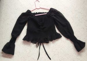 Georgette crop top