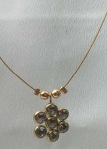 Elegant Gemstone Flower Pendant