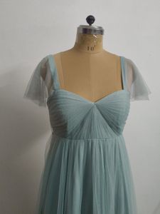 Sage Green Tulle Maxi Dress